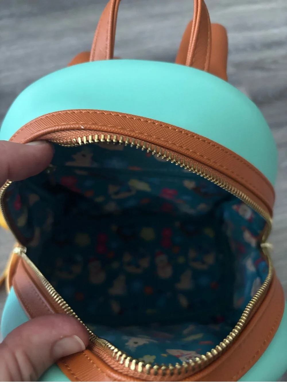 ⚜️Loungefly Lilo & Stitch Kids Mini Backpack with Brown Trim - NWOT